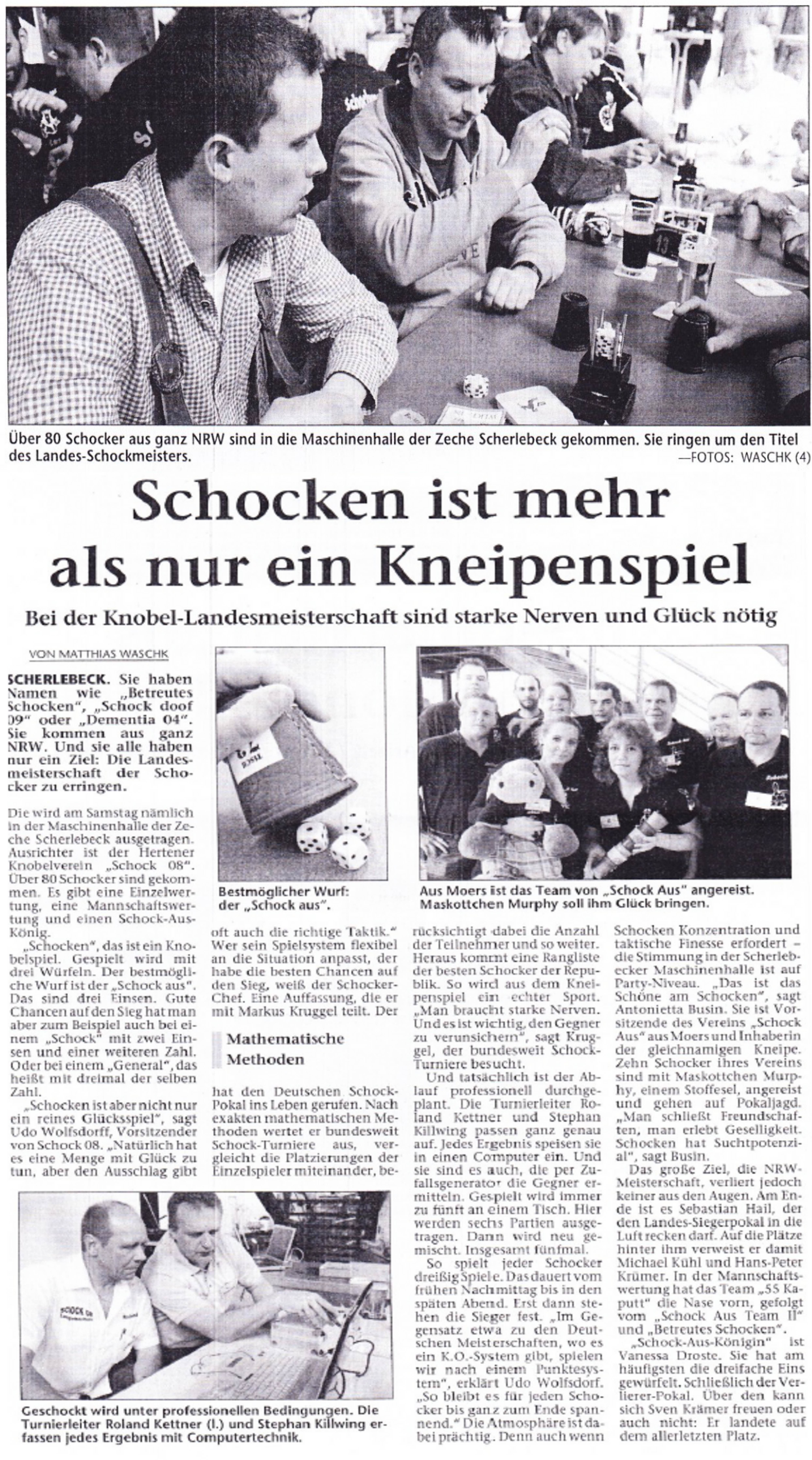 Zeitungsartikel NRW Meisterschaft 2012